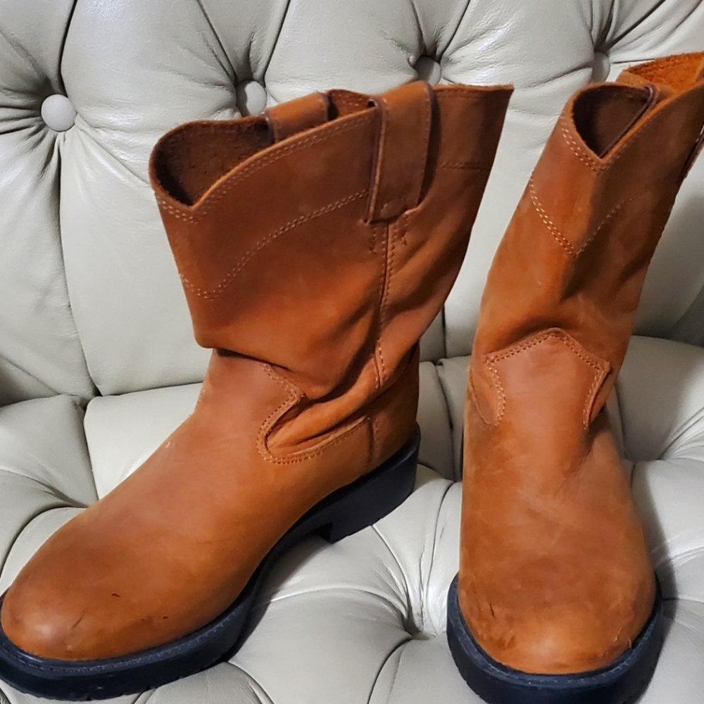 Big Boy Size 1.5 Justin Leather Boot